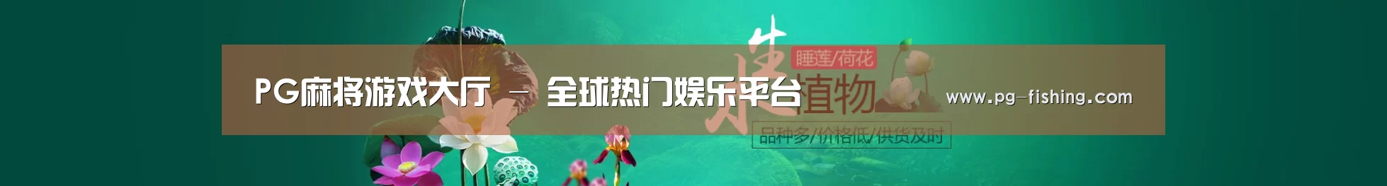 鲜花水草花卉网站模板