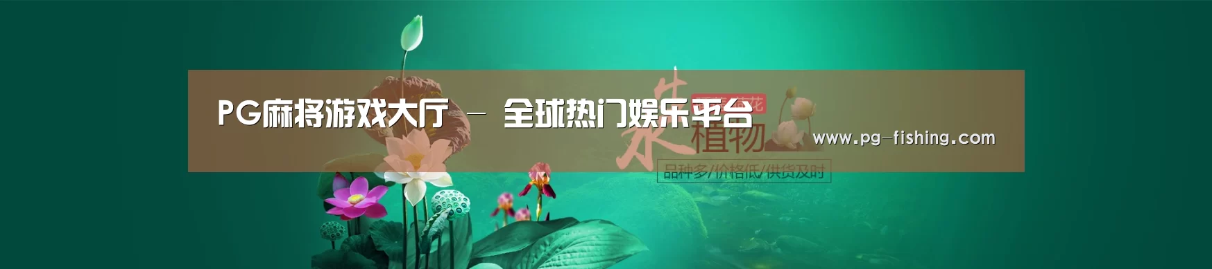 鲜花水草花卉网站模板
